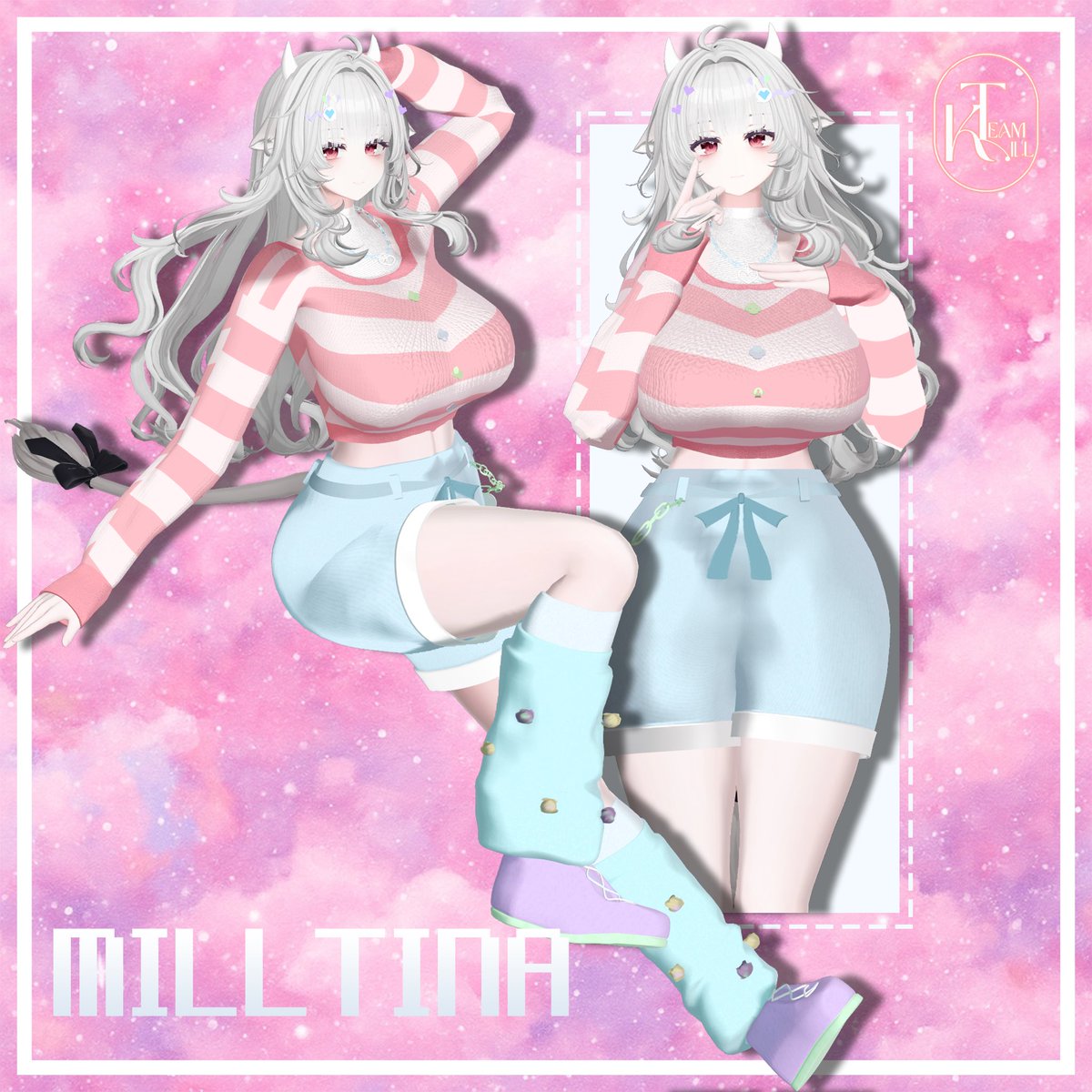 私の 5作目のを ♥️ Softpunk Girl ♥️  発売しました！

teamkill.booth.pm/items/7183139

販売期間
7月17日~7月23日まで 
単品:1000円→800円
すべてのパッケージ: 1200円 → 1000円

RT+Followしていただければフルパッケージ3名の方に差し上げます
7月23日 12:00 (KST)
#VRC #VRChat
 #Teamkill_SHOP