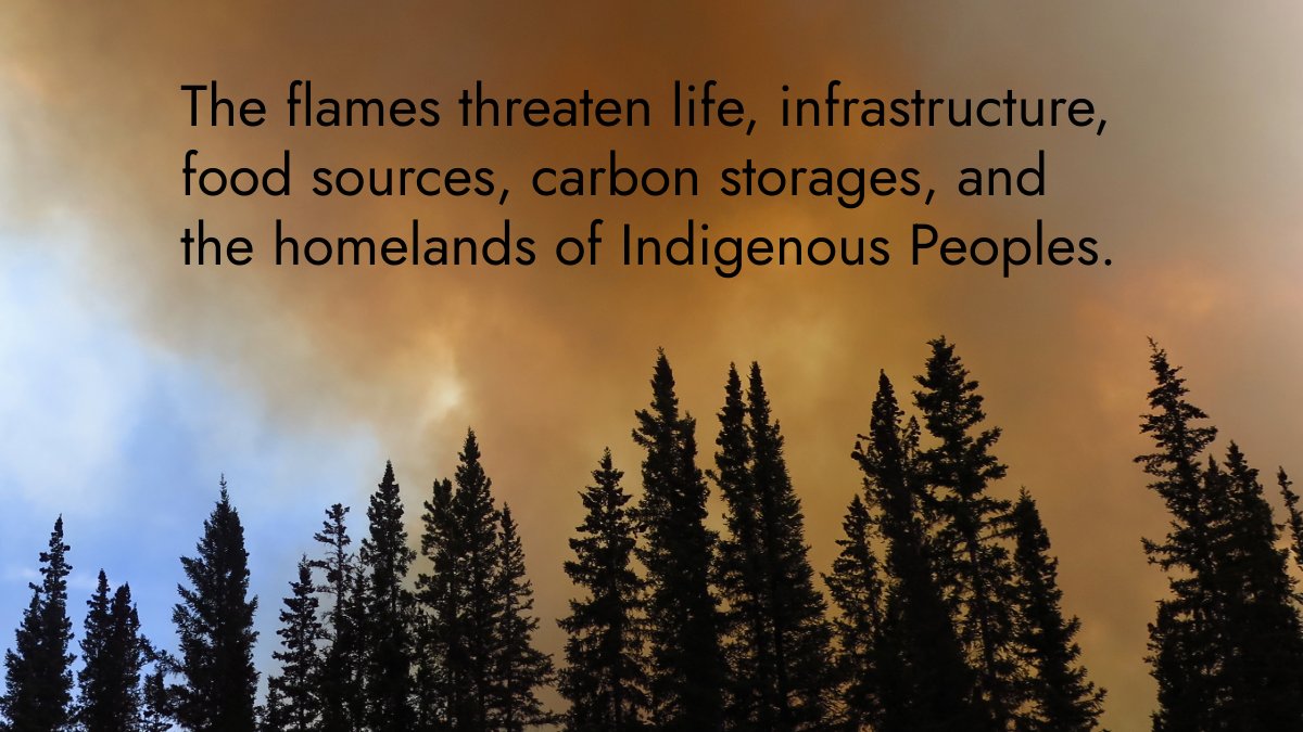 ArcticCouncil's tweet image. 🔥 Arctic wildfires are getting more intense —threatening lives & the homelands of Indigenous Peoples.
Arctic communities must be empowered to lead and contribute in fire management, as they experience fires firsthand.
🎧 Listen to The Arctic on Fire
🔗 pod.link/1822773340
