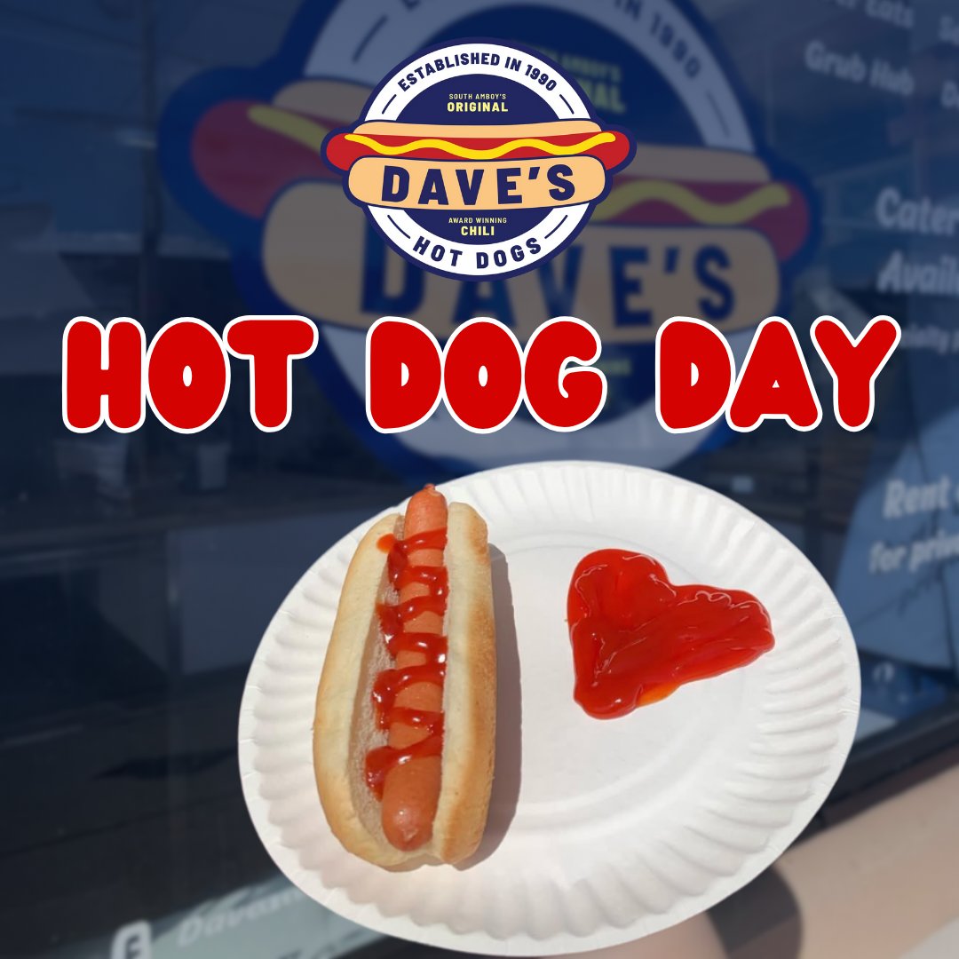 Happy National Hot Dog Day! 🌭 Special shout out to our independent #restaurant operator and Chowly customer Dave’s Hot Dogs in South Amboy, New Jersey. Best hot dogs around since 1991. Go support a local hot dog joint today!