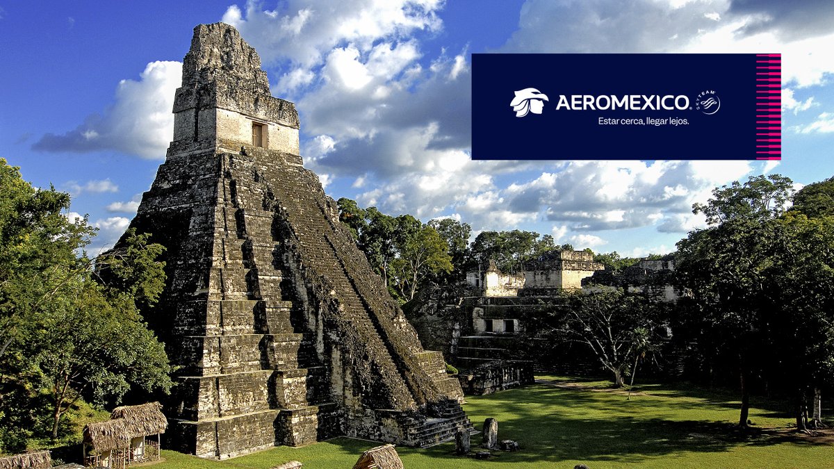 Aeromexico's tweet image. ¡Este mes cumplimos un año más conectándote con Guatemala! 🇬🇹 Y qué mejor forma de celebrarlo que planeando tu próximo viaje para descubrir alguna de estas 4 maravillas.

Gracias a @guatemala_dgac por acompañarnos en esta ruta. #DGAC