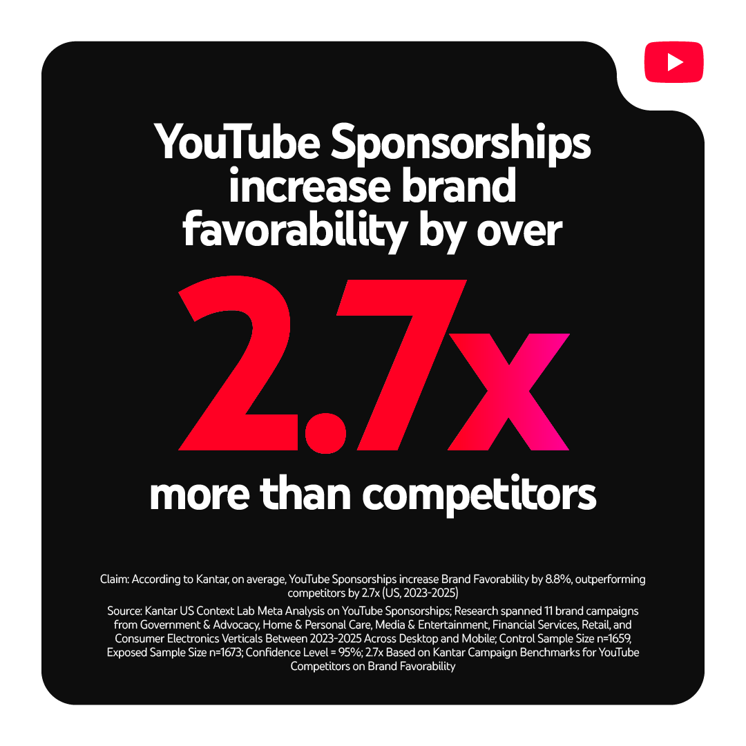 YTAdvertisers's tweet image. YouTube is where culture happens. From searching and discovering content to watching the creators who bring moments to life — bring your brand into every part of these unique experiences with YouTube Sponsorships.