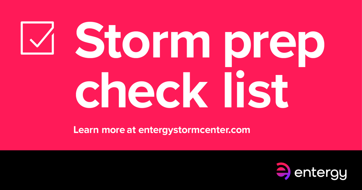 EntergyLA's tweet image. Experts agree that having a family emergency plan and a kit of the basic supplies you’ll need in an emergency is the best way to be prepared for severe weather. Learn more about how you can be prepared: enter.gy/60184A3xy #stormready