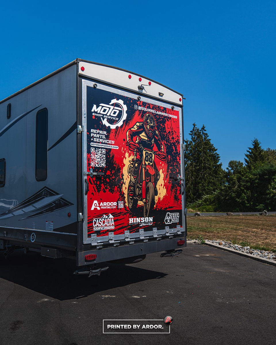 ARDORprinting's tweet image. Showcase your branding with our trailer wrap services!
-
#trailerwraps #vinylwraps #layednotsprayes #paintisdead #design #trailers #motoshopservice