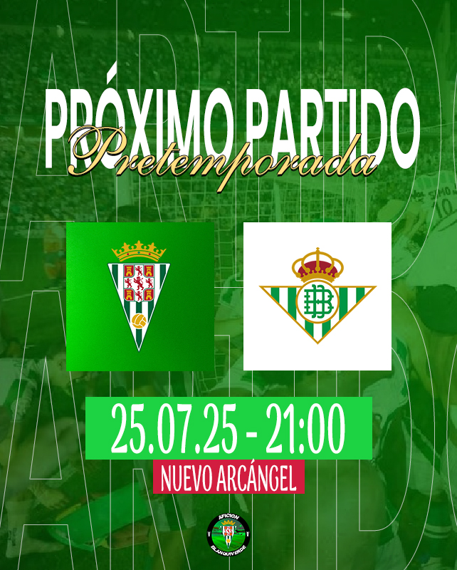 Afición Blanquiverde (@afblanquiverde) on Twitter photo 𝗜𝗜𝗜 𝗧𝗥𝗢𝗙𝗘𝗢 𝗣𝗨𝗘𝗥𝗧𝗔𝗦 𝗗𝗘 𝗖𝗢𝗥𝗗𝗢𝗕𝗔
🆚 <a href="/RealBetis/">Real Betis Balompié 🌴💚</a>
📅 25.07.25 - 21:00h
🏟️ Bahrain Victorious Nuevo Arcángel
#⃣ #CórdobaRealBetis 𝗜𝗜𝗜 𝗧𝗥𝗢𝗙𝗘𝗢 𝗣𝗨𝗘𝗥𝗧𝗔𝗦 𝗗𝗘 𝗖𝗢𝗥𝗗𝗢𝗕𝗔
🆚 <a href="/RealBetis/">Real Betis Balompié 🌴💚</a>
📅 25.07.25 - 21:00h
🏟️ Bahrain Victorious Nuevo Arcángel
#⃣ #CórdobaRealBetis