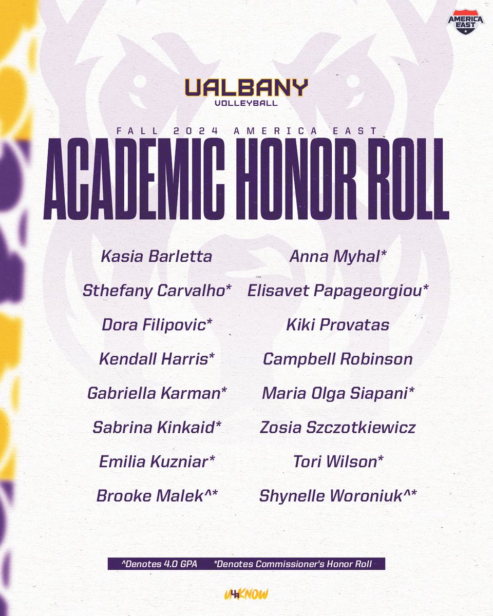 Whether it's serving or studying - these athletes get it done. Honor roll looks good on you! 📚👏

#UAUKNOW // #AEVB