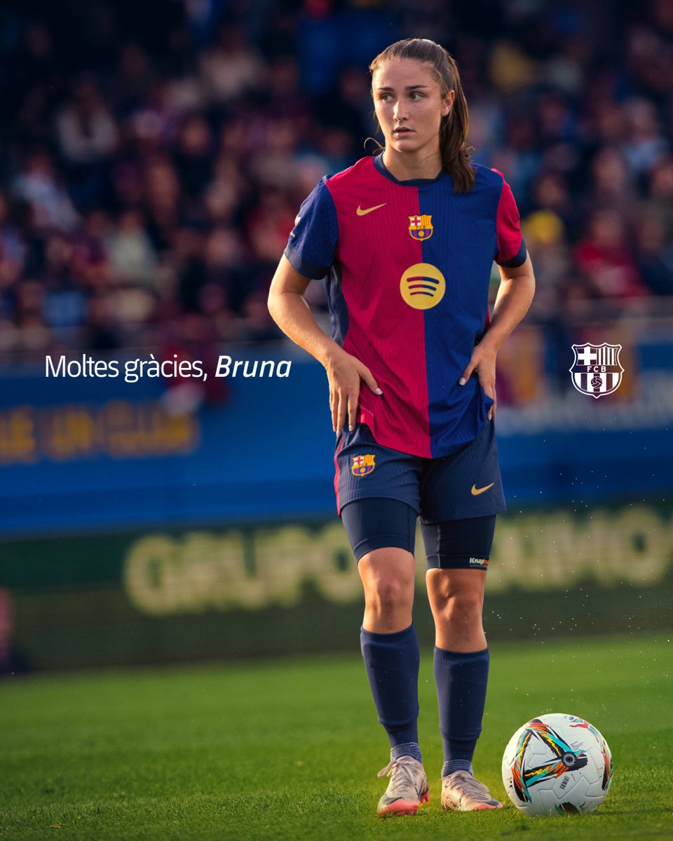 FCBfemeni's tweet image. El FC Barcelona i el Club América han arribat a un acord per al traspàs de la jugadora Bruna Vilamala.  

El FC Barcelona expressa públicament el seu agraïment a la jugadora catalana pel seu compromís i per la seva dedicació i li desitja sort i èxits en el futur.