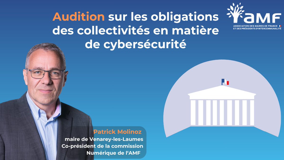 l_amf's tweet image. 🏦 [AUDITION À L&apos;ASSEMBLÉE NATIONALE]
@MolinozPatrick a pu échanger avec la députée @ALehenanff, rapporteure du titre II du projet de loi relatif à la résilience des infrastructures critiques et au renforcement de la cybersécurité, qui traite plus spécifiquement des collectivités…