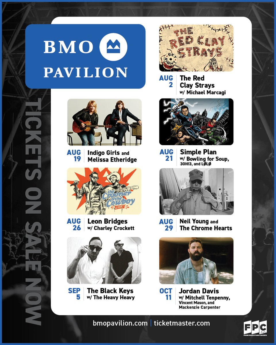 Summerfest's tweet image. Milwaukee’s lakefront is stacked with shows you won’t want to miss at the @AmFamAmp & @BMOPavilion!🎶
Get tickets:
amfamamp.com/concerts
bmopavilion.com/concerts
Don’t forget to follow both accounts for show updates, venue info, and exclusive ticket giveaways!🎉