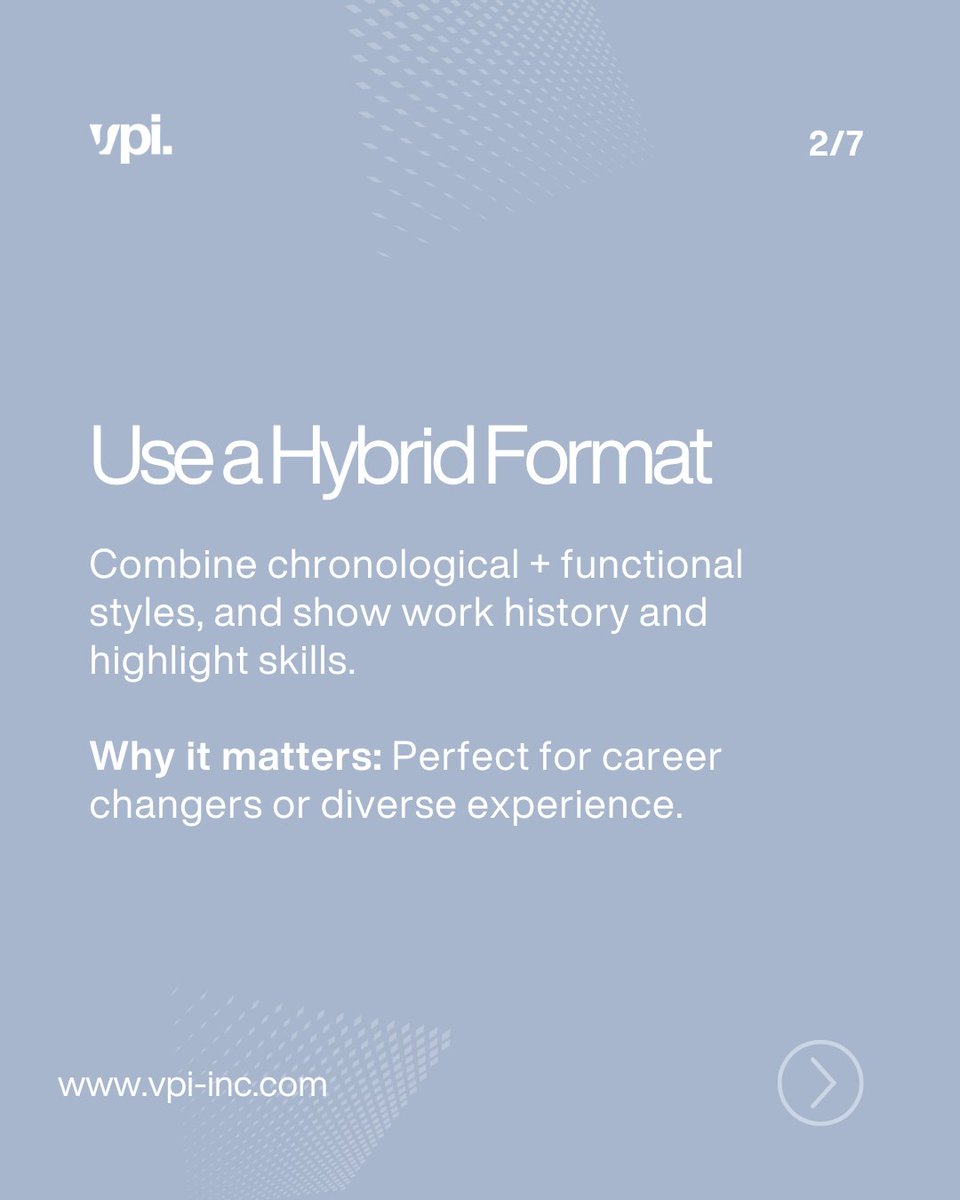 vpiinc's tweet image. ⁠
🚀 Want one-on-one resume support? We’ve got you—contact VPI today!⁠
⁠
#ResumeTips #JobSearch2025 #CareerSupport