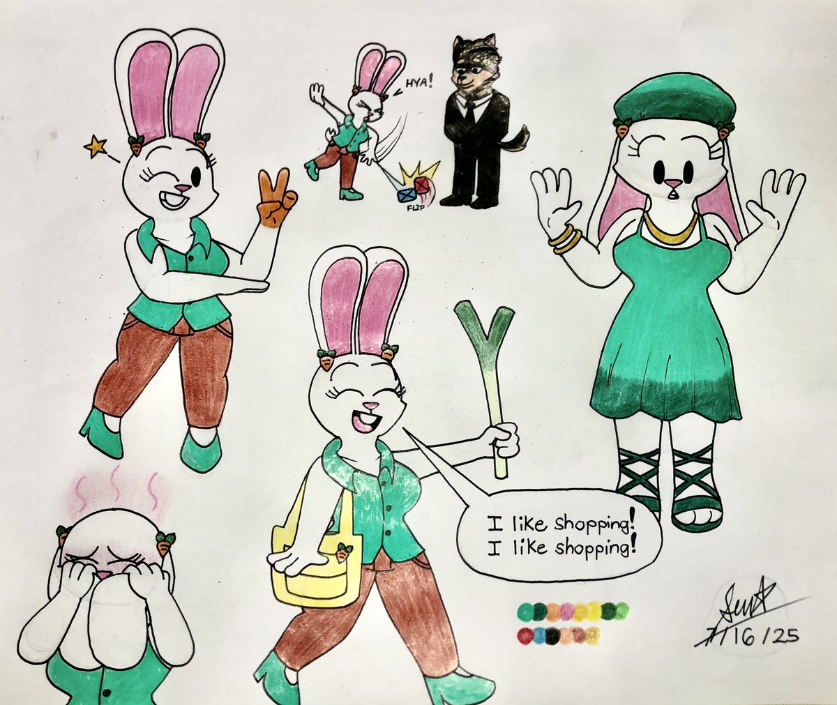 Made some Alissa Doodles in my free time.