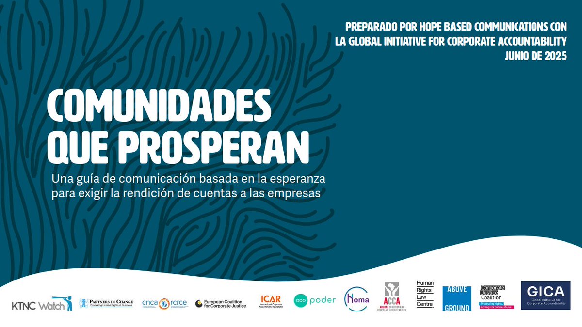 ¡Ya está aquí la nueva guía para exigir leyes más fuertes de rendición de cuentas empresarial!📢

 #ThrivingCommunities ayuda a cambiar la narrativa y proteger a comunidades y el planeta.📘

👉Descárgala aquí: corporateaccountabilityinitiative.org/thriving-commu…

#DebidaDiligencia #EmpresasYDDHH #GICA