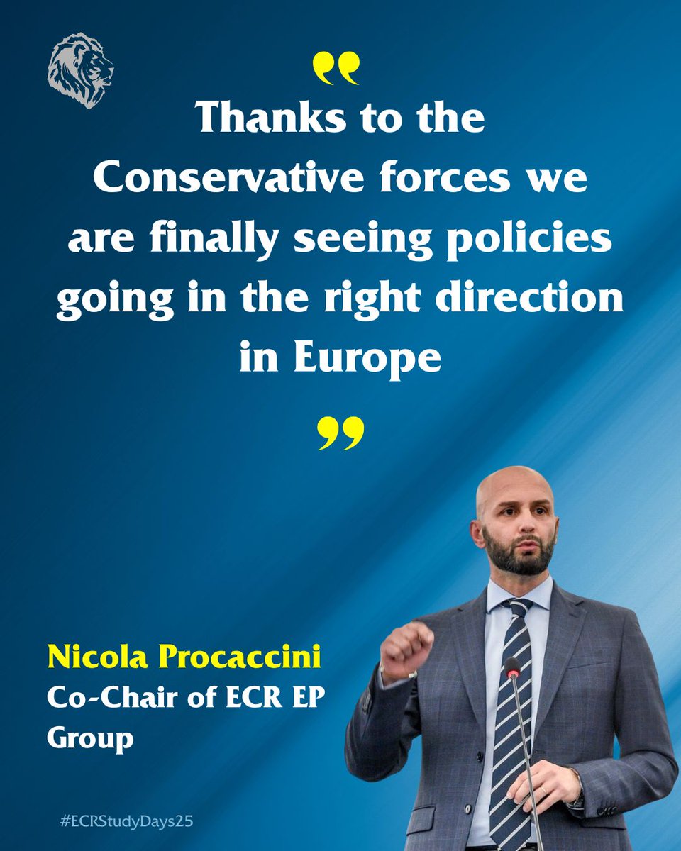 ECR Group in the CoR (@ecr_cor) on Twitter photo "Our political family has chosen to defend our territories, and those sectors that comprise them - fisheries and agriculture. We must defend an environment that is connected with the people that live in it"
@ECRGroup Co-Chair <a href="/NProcaccini/">Nicola Procaccini</a> at the #ECRstudydays25 "Our political family has chosen to defend our territories, and those sectors that comprise them - fisheries and agriculture. We must defend an environment that is connected with the people that live in it"
@ECRGroup Co-Chair <a href="/NProcaccini/">Nicola Procaccini</a> at the #ECRstudydays25