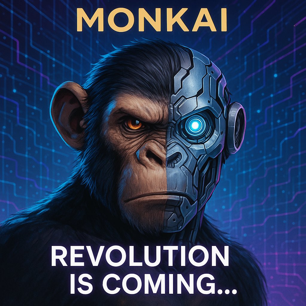 MONKY_AI_'s tweet photo. 🧠🔥 The Revolution Has a Face – and It’s Half Machine.

Monkey AI isn’t just another crypto project.
It’s a movement. A protection system. A statement.

🚫 No whales controlling the market
🔥 Smart sell limits and a powerful burn system
🎨 Exclusive NFT art sold only in $MONKAI at a fixed USD price
🧬 Built for the people — backed by tech, powered by belief

The AI era is here.
The question is: are you ready for it?

🔒 HODL tight. Big waves are coming.

#MonkeyAI #MONKAI #Web3 #NFTCommunity #CryptoRevolution