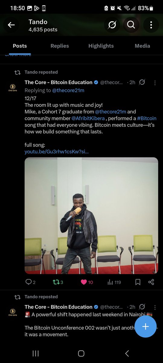 Pacs3w's tweet image. I’m proud to be part of the Afribit Kibera Bitcoin Circular Economy! The education I got from @TrezorAcademy opened my eyes, and joining @TheCore classes has me super fired up about Bitcoin. I’m inspired to create more Bitcoin music to empower and inspire my generation!