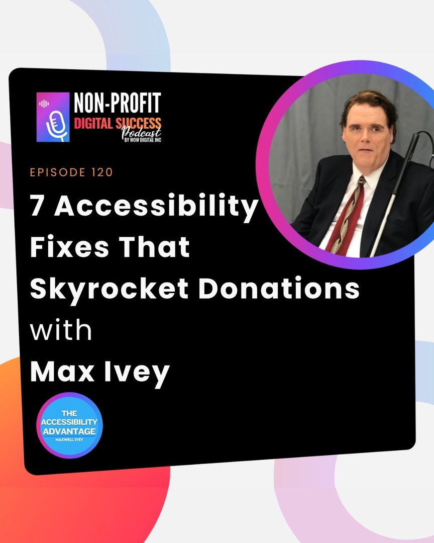New Podcast Episode! 🎙️ 7 Accessibility Fixes That Skyrocket Donations with Max Ivey

Think your non-profit website is accessible? Think again! 🧠

 In this episode, Max Ivey (aka The Blind Blogger) reveals how small changes to your website can unlock bi… instagr.am/p/DMLLdRJRsD-/
