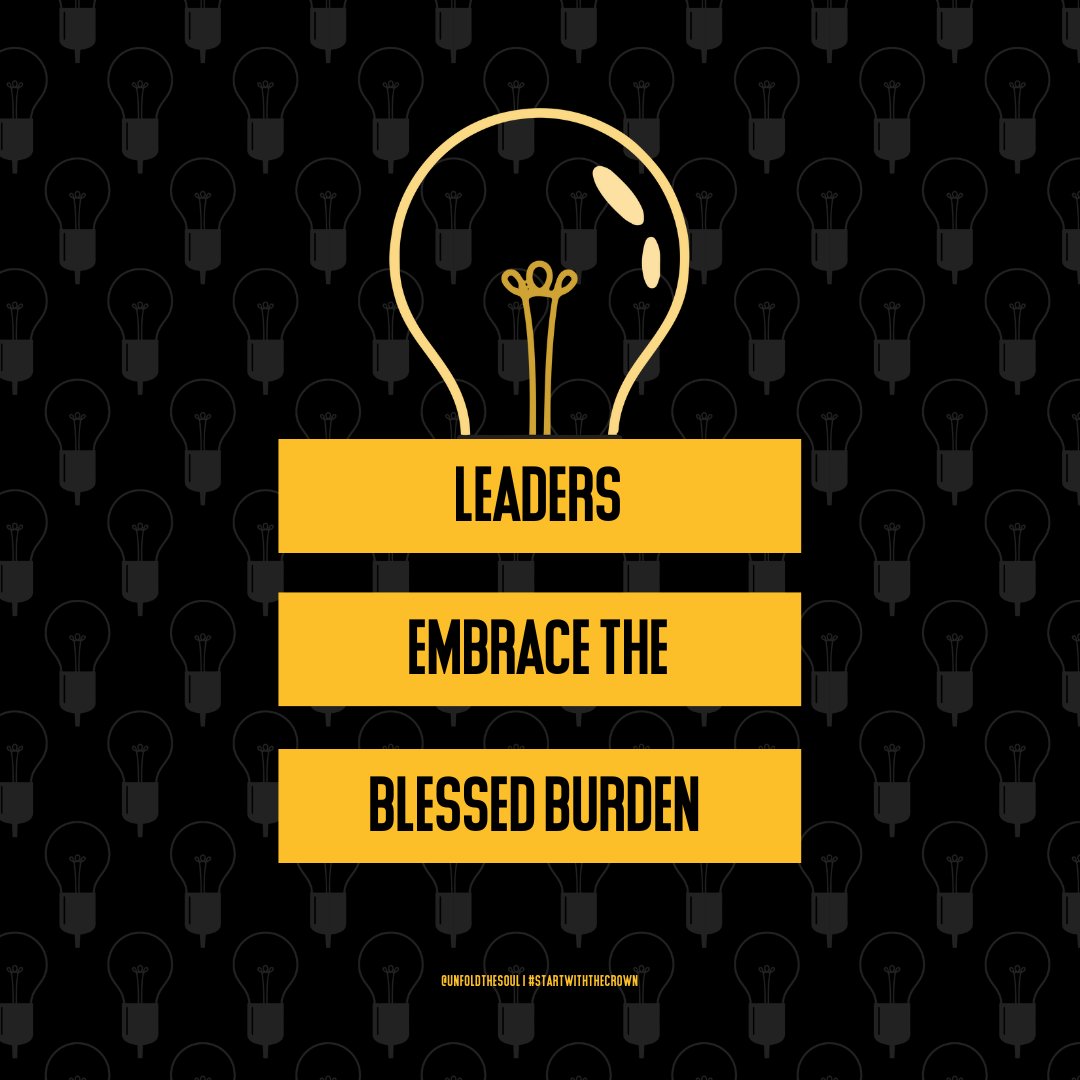 Leadership isn’t always easy, but it’s always worth it. The burden is real, but so is the blessing. #RuthlessEquity