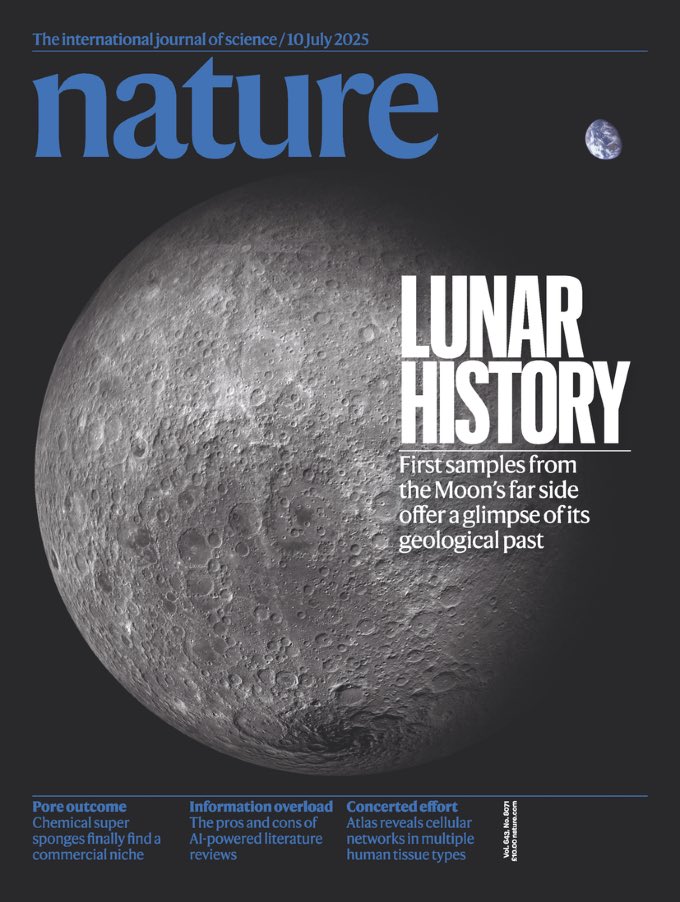 SciencNews's tweet image. Ultra-depleted mantle source of basalts from the South Pole–Aitken basin.
#lunar #moon #science #news
Open Access
nature.com/articles/s4158…