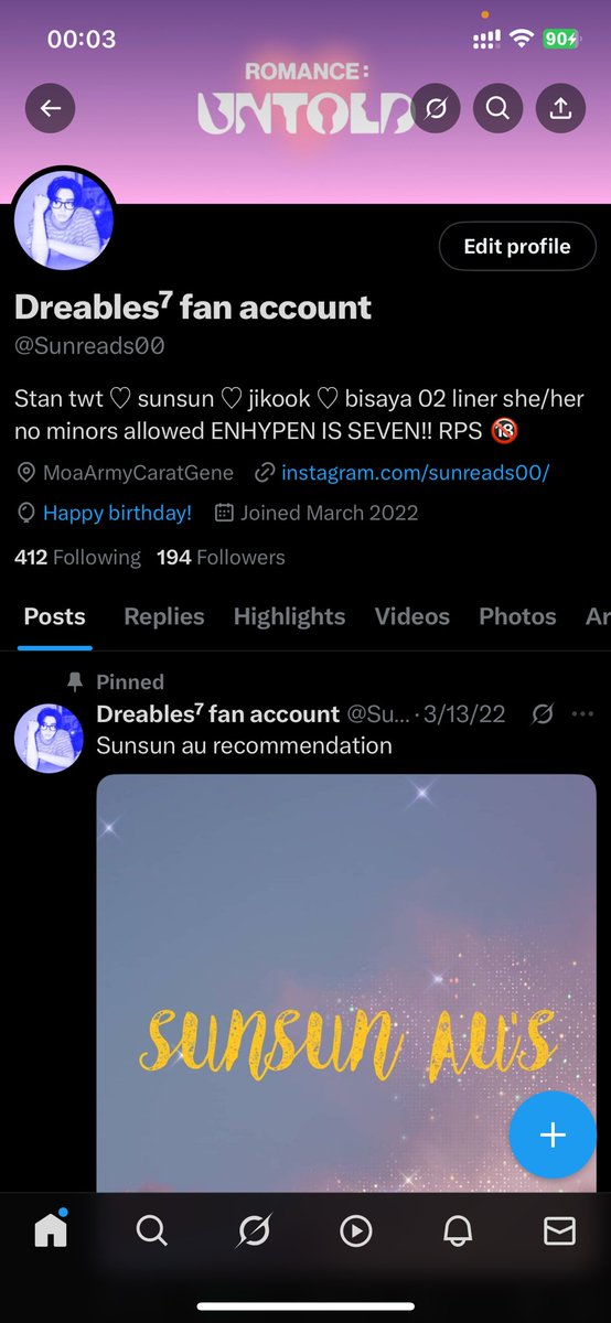 Dreables⁷ fan account tweet media