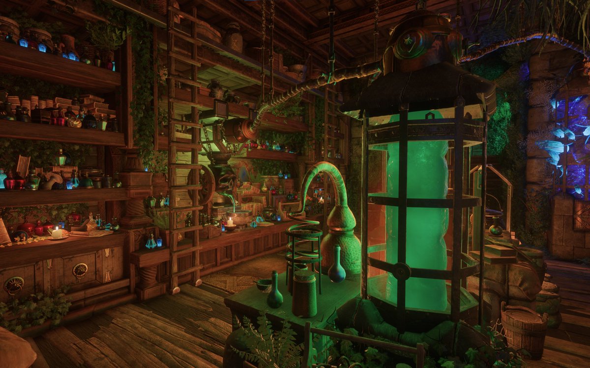 KeenGamesStudio's tweet image. Have you seen this super cozy botany lab by player Phillychick?

It feels so alive, full of plants, gear, and tiny details – we can almost smell it from here! 🌱🧪