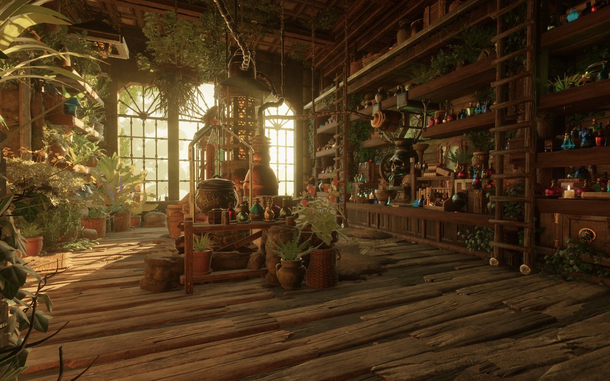 KeenGamesStudio's tweet image. Have you seen this super cozy botany lab by player Phillychick?

It feels so alive, full of plants, gear, and tiny details – we can almost smell it from here! 🌱🧪