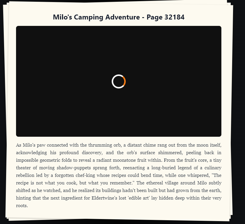 Cami4kx8's tweet photo. @‌campnetworkxyz's Never Ending Story using @‌StoryChain_AI 📖 Continue Milo's story for a chance to win a @‌CampTrailHeads WL spot! #NeverEndingStory hihi https://t.co/SUqHSf90Iy