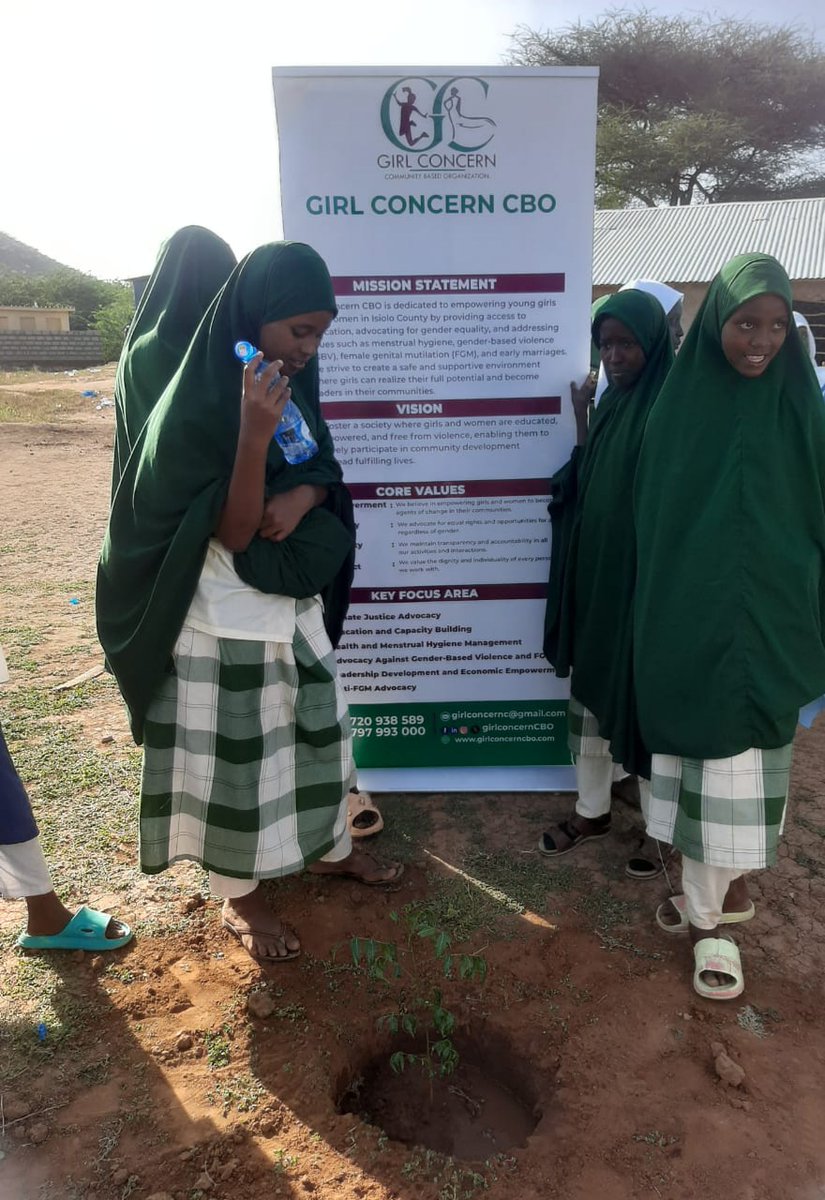 girlconcerncbo's tweet photo. A tree for every child. A greener Isiolo for tomorrow.
Our #OneChildOneTree initiative isn’t just about planting — it’s about empowering young girls to take root in the climate justice movement.
#GirlsForClimate #EcosystemRestoration https://t.co/mrY5JLb2zo