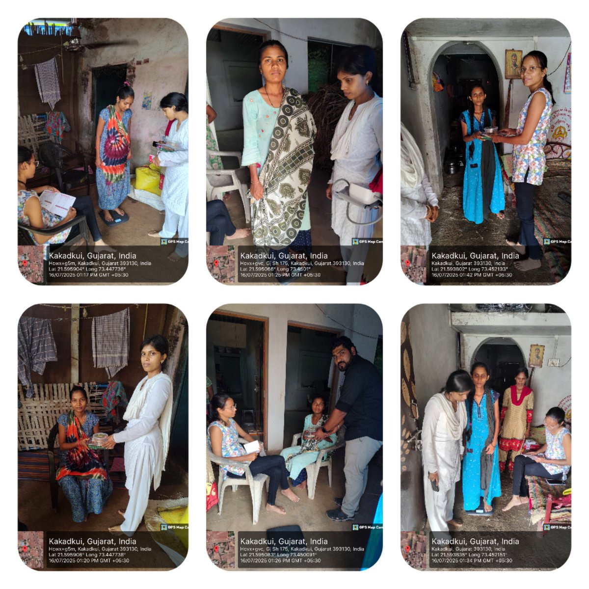 આજ રોજ આયુષ્માન આરોગ્ય મંદિર કાકડકૂઈ માં રહેતી અતિ જોખમી સગર્ભા માતાઓની મેડીકલ ઓફીસર મેડમ દ્રારા મુલાકાત લેવામાં આવી તેમજ પૌષ્ટિક અલ્પાહાર કીટનુ વિતરણ કરવામાં આવ્યું...