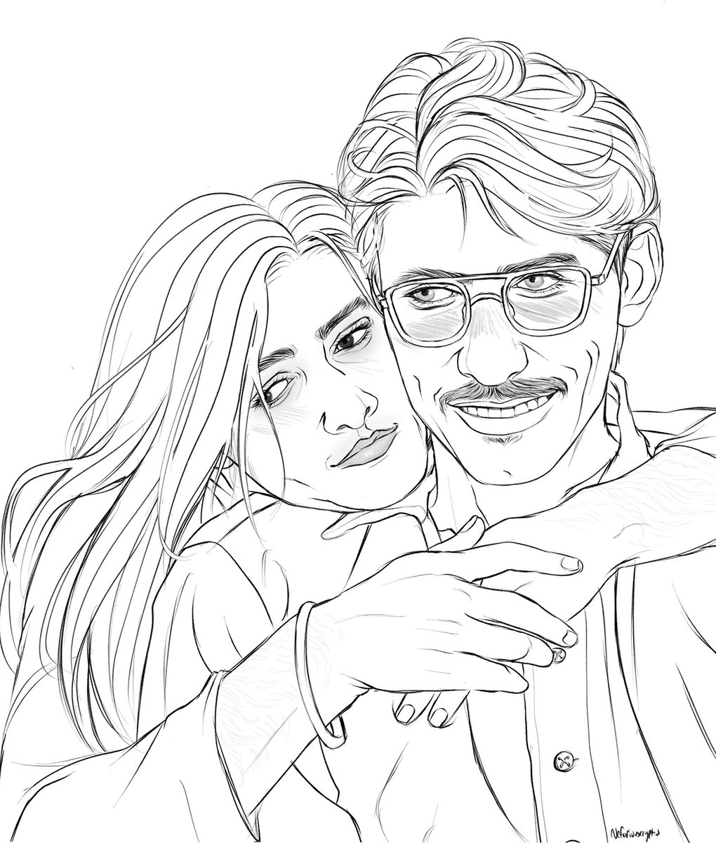 wickedcryptid69's tweet image. College sweethearts [oc]