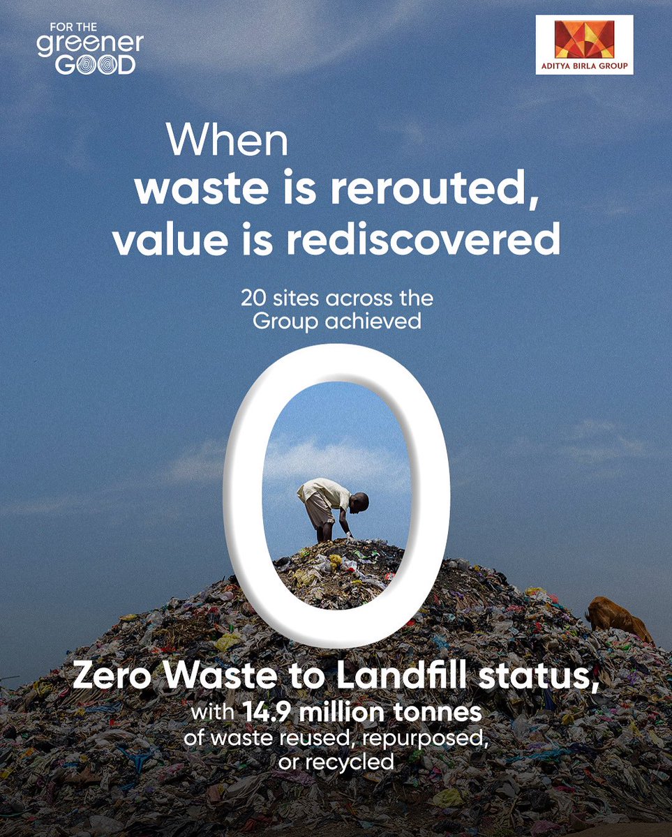 Global waste is set to nearly double by 2050, but not if we rethink it.
Hindalco is turning industrial byproducts into construction material, while Pantaloons is reusing over 6 lakh cartons, and Birla Cellulose is weaving biodegradable fibres.