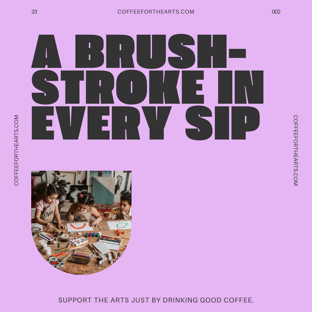 Coffee4TheArts's tweet photo. #Coffee and #tea that funds youth #arts programs! 🎭🎶🎤🖌️

Sip. Savor. Support! 

☕️ https://t.co/fZ1PaNoV6i 🎨  
.
.
.
#CoffeeForTheArts #Artist #Art #CoffeeTime #CoffeeLovers #CoffeeBreak #CoffeeBeans #SpecialtyCoffee #ArtisinalCoffee #ArtEducation #Teachers https://t.co/kf4sCxb4rZ