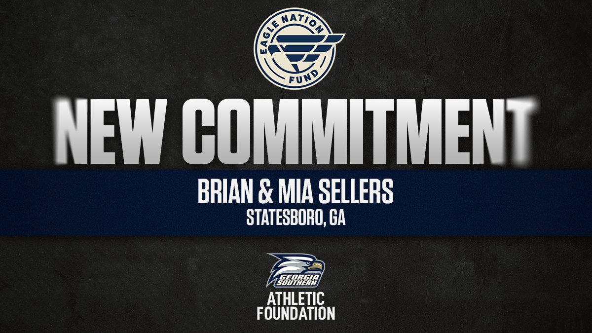 GSUAF's tweet image. A special midweek thank you to Brain & Mia Sellers for their generous support to Georgia Southern Athletics! We are grateful for their impact on enhancing the Eagle student-athlete experience!
#HailSouthern