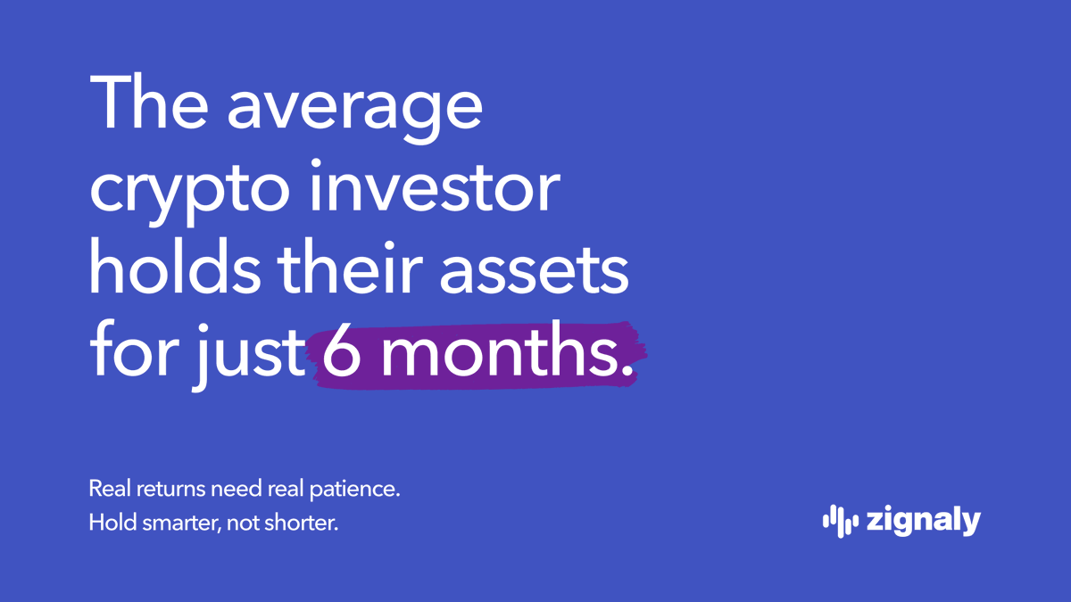 zignaly's tweet photo. The average investor? In and out in 6 months.

But wealth doesn’t show up on a timer — it rewards those who stick around.
📉 Volatility is loud.
📈 Growth is quiet.
Start. Stay. Let time do its thing.
#Zignaly #WealthInMotion https://t.co/Ke6VoDdyUr