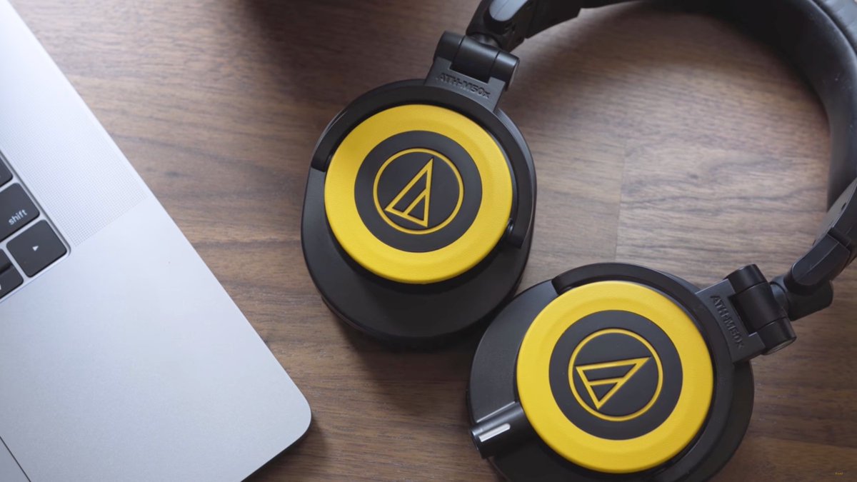 sgnoogle's tweet image. Hey @mattdgonzalez, I stumbled upon your old videos featuring the ATH M50x wireless, and I was wondering what yellow ear covers those are.
Do you happen to have a link for them?