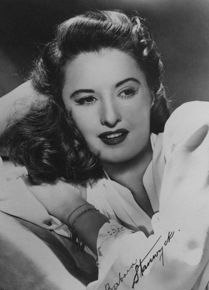 sagaftra's tweet image. The late #BarbaraStanwyck was #BOTD in 1907. A versatile actor who excelled in drama and comedy, she graced the stage, screen and TV for 6 decades. She was a dedicated and hard-working performer, recognized by her peers when she received the SAG Life Achievement Award in 1966.