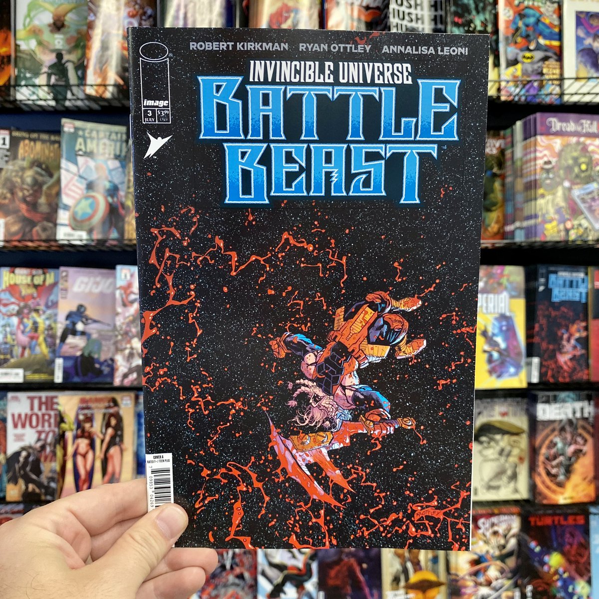 NowOrNeverComic's tweet image. It’s the last New Comic Book Day before Comic-Con! There’s still time to swing by and pick up new books before fans from all over the world descend on the city.
If you need anything (books, orders, supplies) let us know before the chaos starts. We’re here for you 11-7 every day!