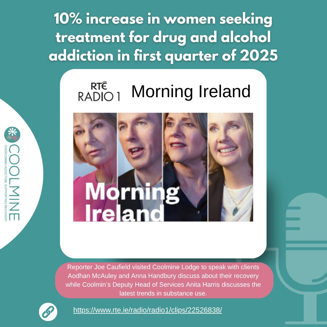CoolmineTC's tweet image. Reporter Joe Caulfield visited Coolmine to chat to Anna Handbury and Aidan McAuley about their experience of addiction and recovery while also sitting down with Anita Harris to discuss the latest drug trends
#Coolmine #RTEOne #MorningIreland #RecoveryStories #RecoveryIsPosssible