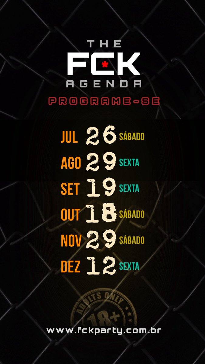 Atenção para as alterações na agenda: