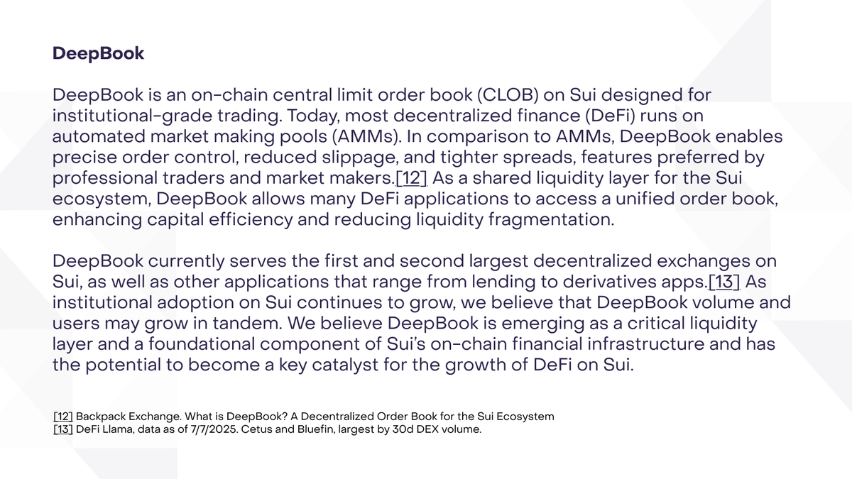Grayscale (@grayscale) on Twitter photo .<a href="/DeepBookonSui/">DeepBook Protocol on Sui</a> is an institutional-grade on-chain CLOB on Sui powering liquidity across DeFi, serving the first and second largest DEXs on Sui*. We believe DeepBook is emerging as a critical liquidity layer and has the potential to become a key catalyst for the growth of DeFi on .<a href="/DeepBookonSui/">DeepBook Protocol on Sui</a> is an institutional-grade on-chain CLOB on Sui powering liquidity across DeFi, serving the first and second largest DEXs on Sui*. We believe DeepBook is emerging as a critical liquidity layer and has the potential to become a key catalyst for the growth of DeFi on