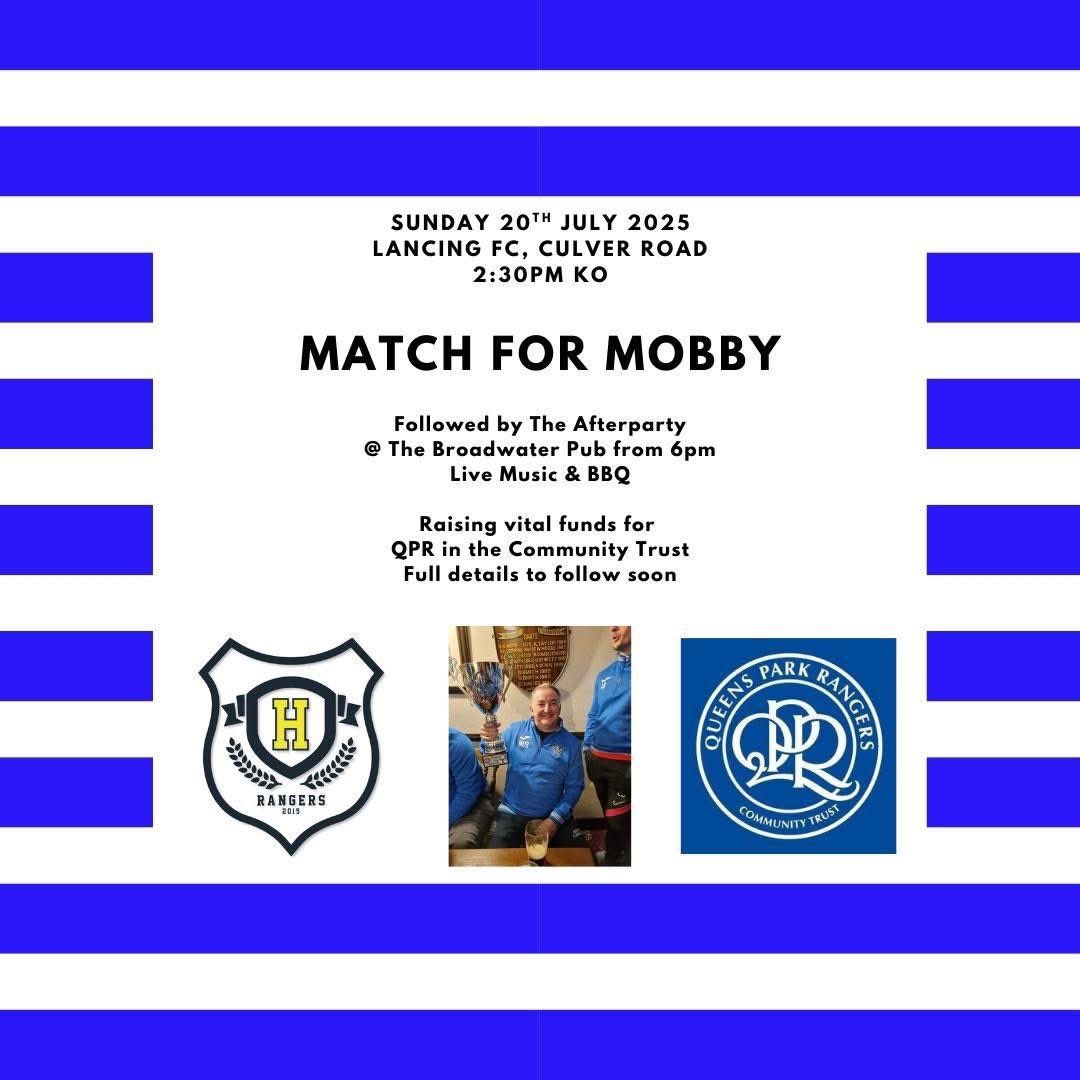 MATCH FOR MOBBY 🩵

This Sunday <a href="/SussexCountyFA/">Sussex County FA ⚽️</a> HQ hosts a match in memory of Martin ‘Mobby’ O’Brien who spent many years coaching in our youth setup. 

Full details on Facebook - facebook.com/share/14FYnNoP…

Get down to Culver Road and show your support if you can 👏

#Mavericks