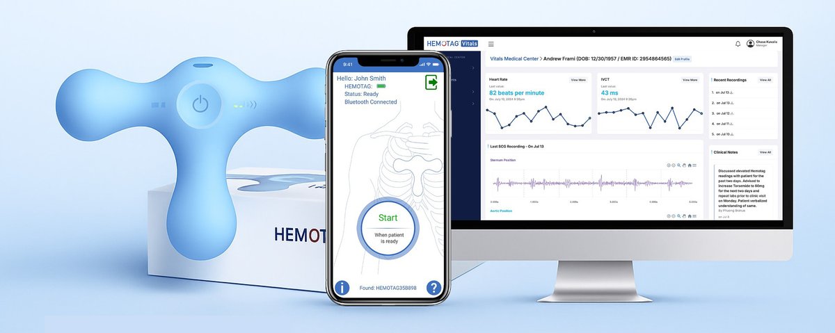 mhshospital's tweet image. What if a wearable could help prevent heart failure, before symptoms even start? 👀
Memorial Cardiac & Vascular Institute is the first in FL using Hemotag, a 30-sec chest sensor that tracks heart health from home.
Learn how it's saving lives: mhs.net/news/2025/06/n…