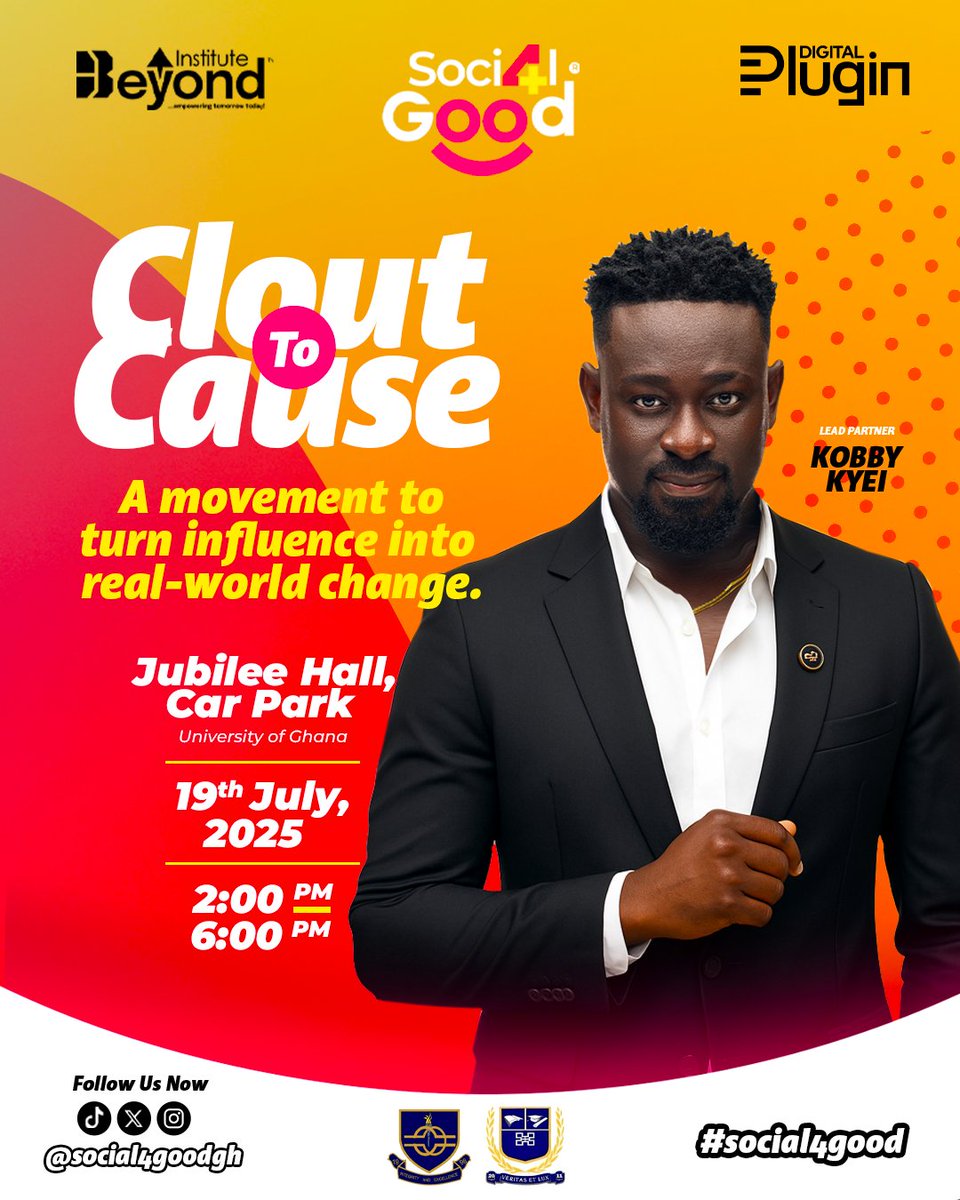 hoodblogger 🤴 (@kingescobar_6) on Twitter photo Join <a href="/KobbyKyei_/">#BoysLivesMatterToo</a> on the #CloutToCause event, which will take place at Jubilee Hall Car Park, UG, this Saturday, 19th July, at 2 pm. Everyone is invited.
#Social4Good #CloutToCause
<a href="/social4goodgh/">Social 4 Good</a> Join <a href="/KobbyKyei_/">#BoysLivesMatterToo</a> on the #CloutToCause event, which will take place at Jubilee Hall Car Park, UG, this Saturday, 19th July, at 2 pm. Everyone is invited.
#Social4Good #CloutToCause
<a href="/social4goodgh/">Social 4 Good</a>