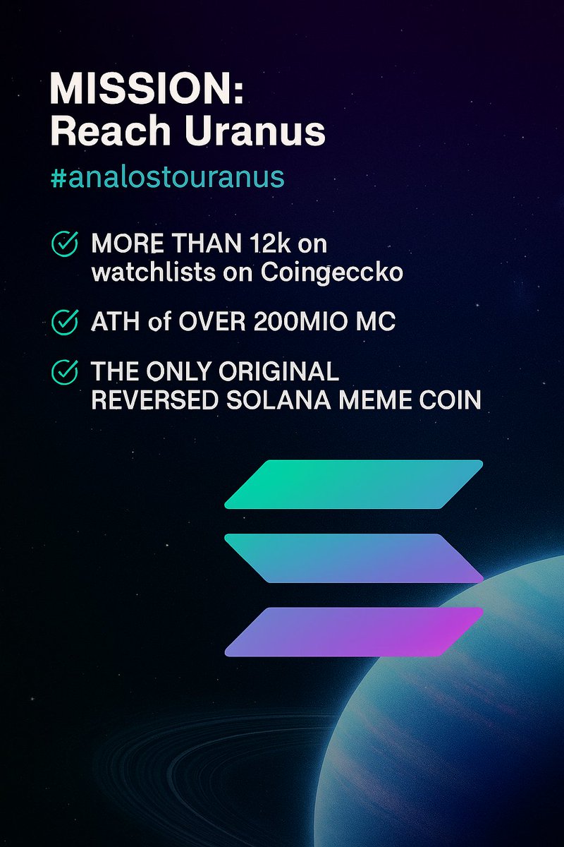 don't forget

#analos #analoscomeback #analoscto #analostouranus #memecoin #SolanaMemecoin #analosolana