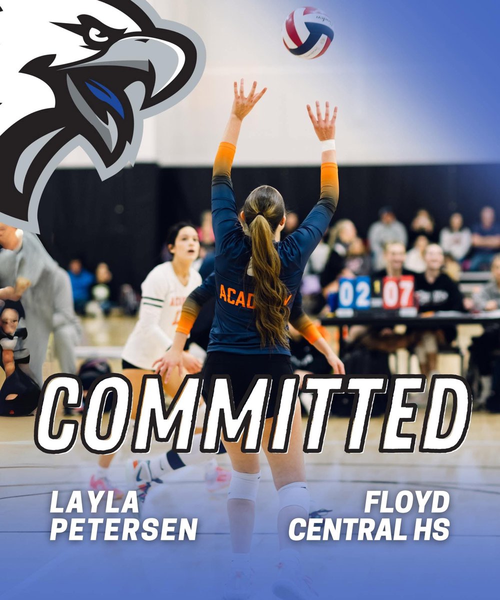 Congrats to Layla Petersen of Floyd Central HS as she committed to continue her Volleyball career!🏐
