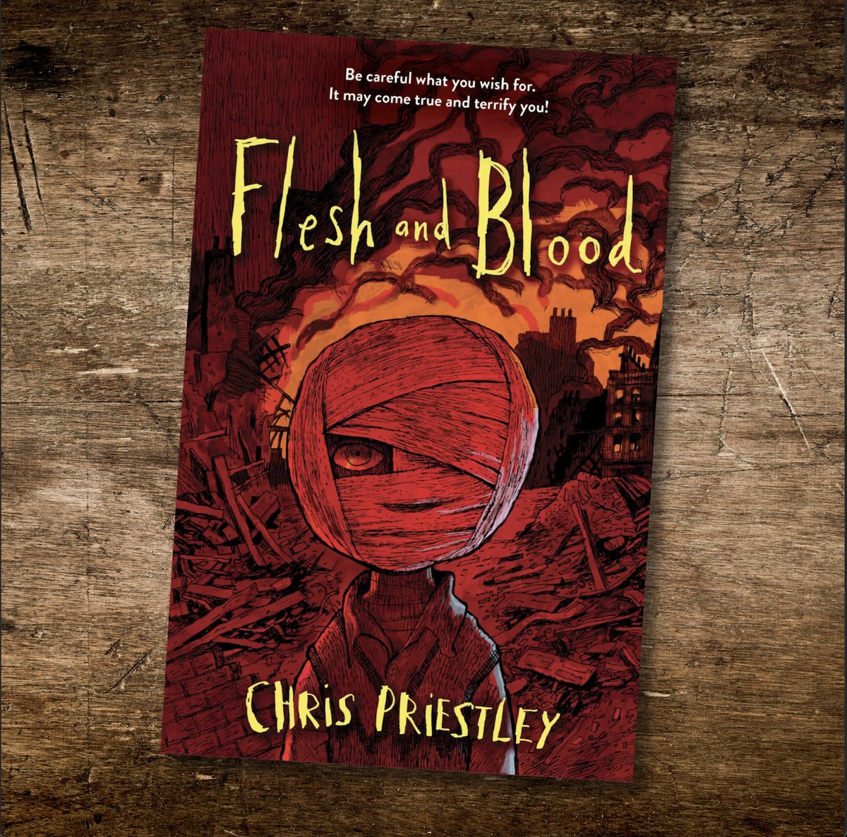 Union Square & Co. (@unionsqandco) on Twitter photo During an air raid, Bill wishes for a brother instead of a sister—and soon after, his family takes in a mysterious, silent boy with a bandaged face...
FLESH AND BLOOD by Chris Priestley (@chrispriestleybooks) out now! bit.ly/44UiZTk During an air raid, Bill wishes for a brother instead of a sister—and soon after, his family takes in a mysterious, silent boy with a bandaged face...
FLESH AND BLOOD by Chris Priestley (@chrispriestleybooks) out now! bit.ly/44UiZTk