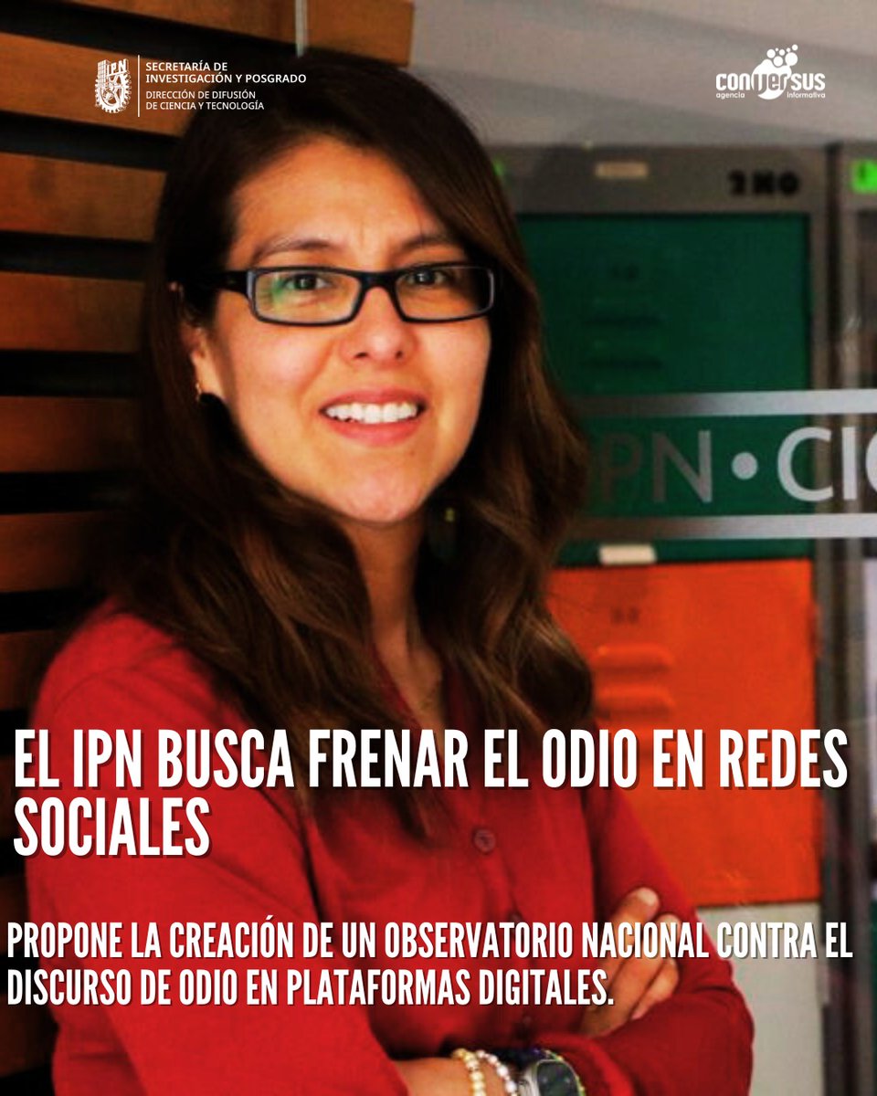 El proyecto liderado por la Dra. Gina Gallegos García del <a href="/CIC_IPN_OFICIAL/">CIC IPN</a> , para proponer soluciones ante el aumento de violencia digital, especialmente hacia jóvenes y mujeres.
📸 CIC IPN
🖊️ Itzel Del Valle itzel_delvalle_r  | #BreakingNews