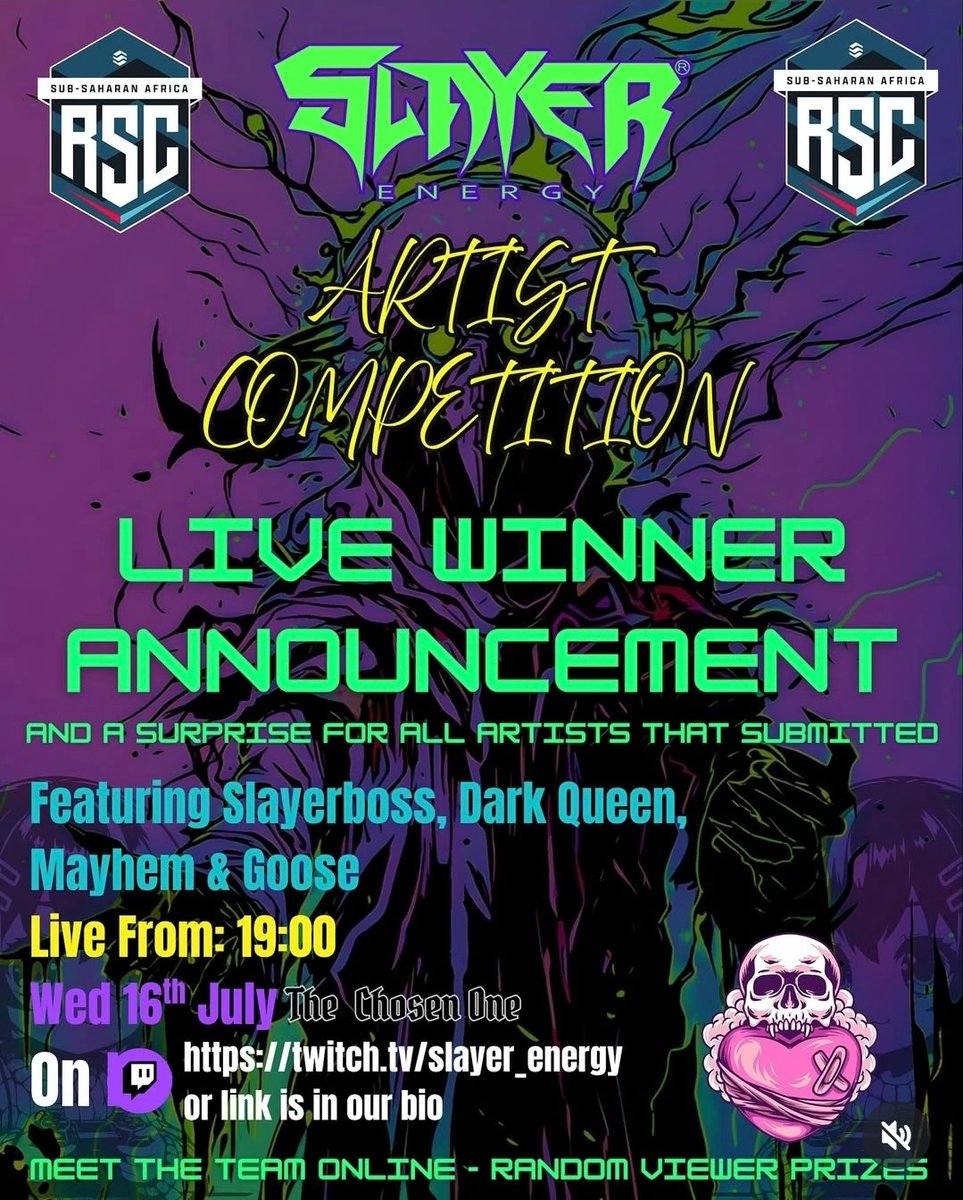 Slayerdrink's tweet image. Catch us live tonight for the @rsc_ssa can comp reveal.
twitch.tv/slayer_energy