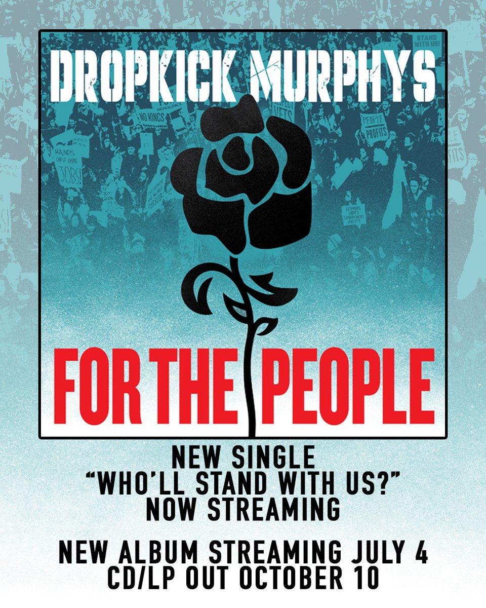 jacobspavilion's tweet image. Heard 𝙁𝙤𝙧 𝙏𝙝𝙚 𝙋𝙚𝙤𝙥𝙡𝙚 yet? 🌹
Don't miss when Dropkick Murphys bring it to life Aug. 10
🎫: buff.ly/4hEWjLG