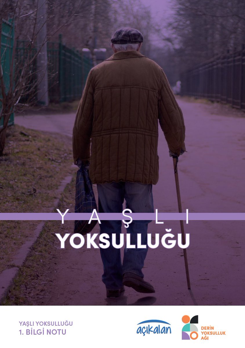 Yaşlı Yoksulluğu 1. Bilgi Notu Yayında 📢

derinyoksullukagi.org/category/duyur…

2 Milyonu Aşkın 65 Yaş Üstü Yoksulluk İçinde!  Peki hızla yaşlanan bir toplumda yaşlıların yaşam koşullarına yönelik ne gibi yapısal iyileştirmeler yapılıyor?   Temmuz 2025’teki emekli aylıklarına yapılan
