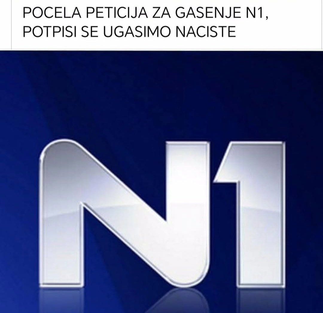 Cokoladica090's tweet image. Smatram da N1 širi mržnju i netoleranciju, što ima ozbiljne posledice po društvo i zajednicu.
U vreme kada je jedinstvo i razumevanje među ljudima važnije nego ikad.
Zajedno možemo učiniti razliku!
Potpišite peticiju i pomozite nam da zaustavimo ovo #zlo!
#svizajedno