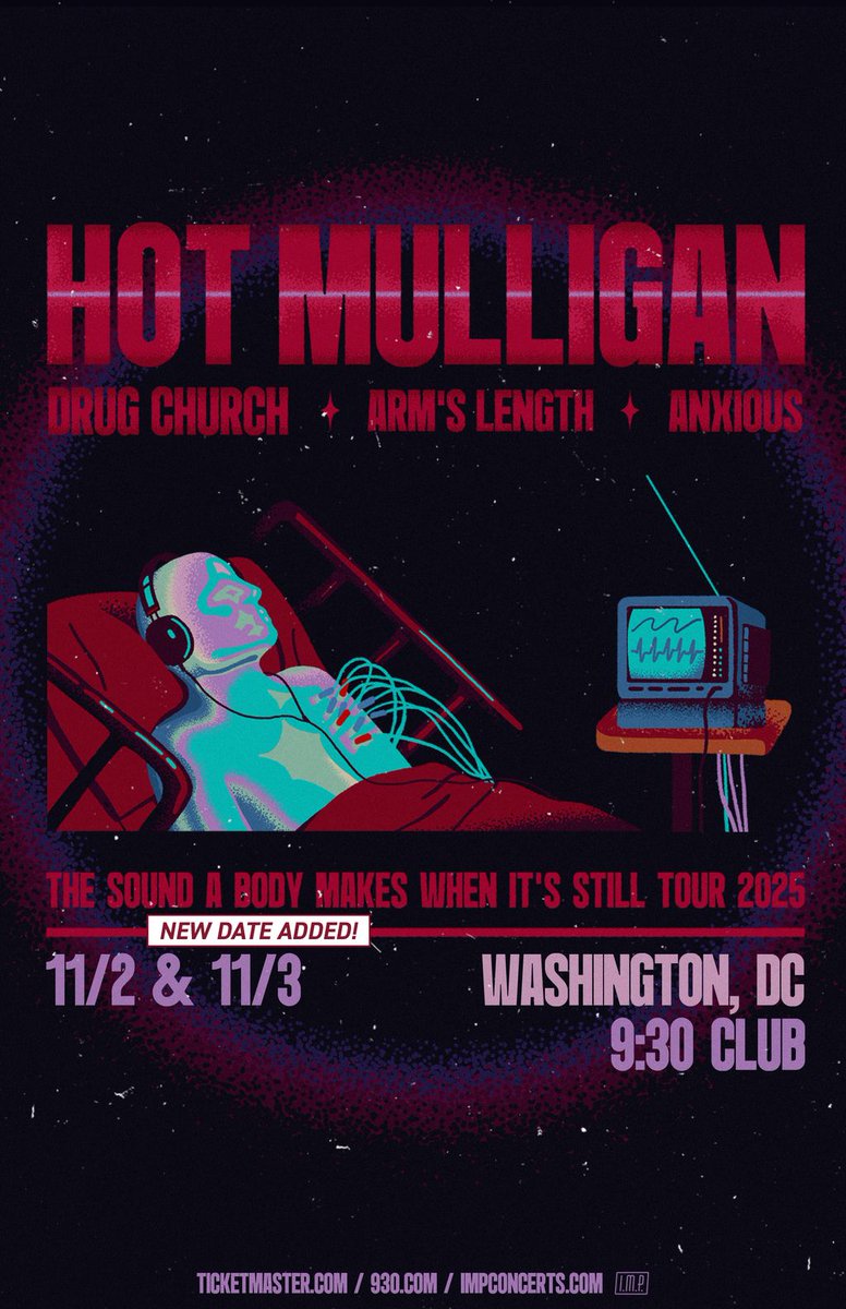 930Club's tweet image. ‼️LOW TICKET WARNING‼️ 11/3, Hot Mulligan
🎟️: hive.co/l/hotmulligan9…